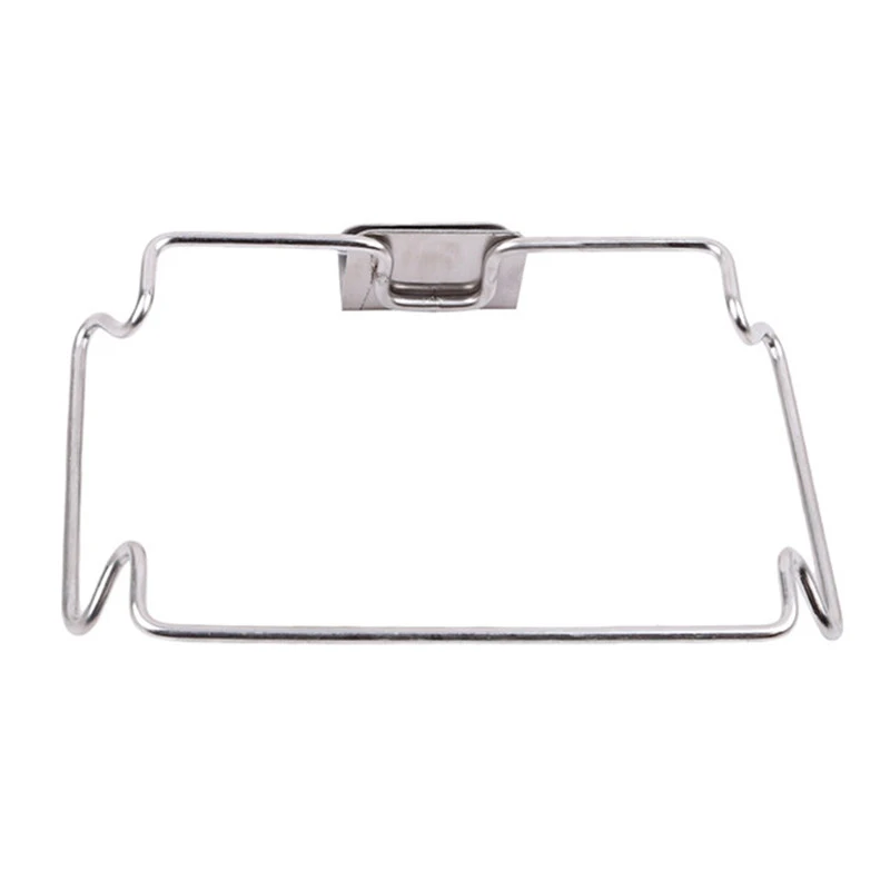 Kitchen Cupboard Back Trash Bag Rack Cabinet Door Garbage Bag Holder Hanging Kitchen Cabinet Hanging Trash Rack Kitchen Tools