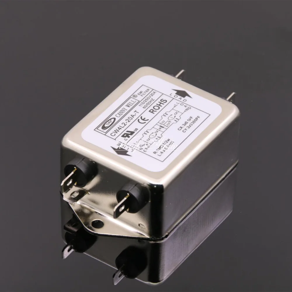 1 шт. разъем питания CANNY WELL EMI фильтр питания CW4L2 10A 20A T Расширенный фильтр AC110V-250V