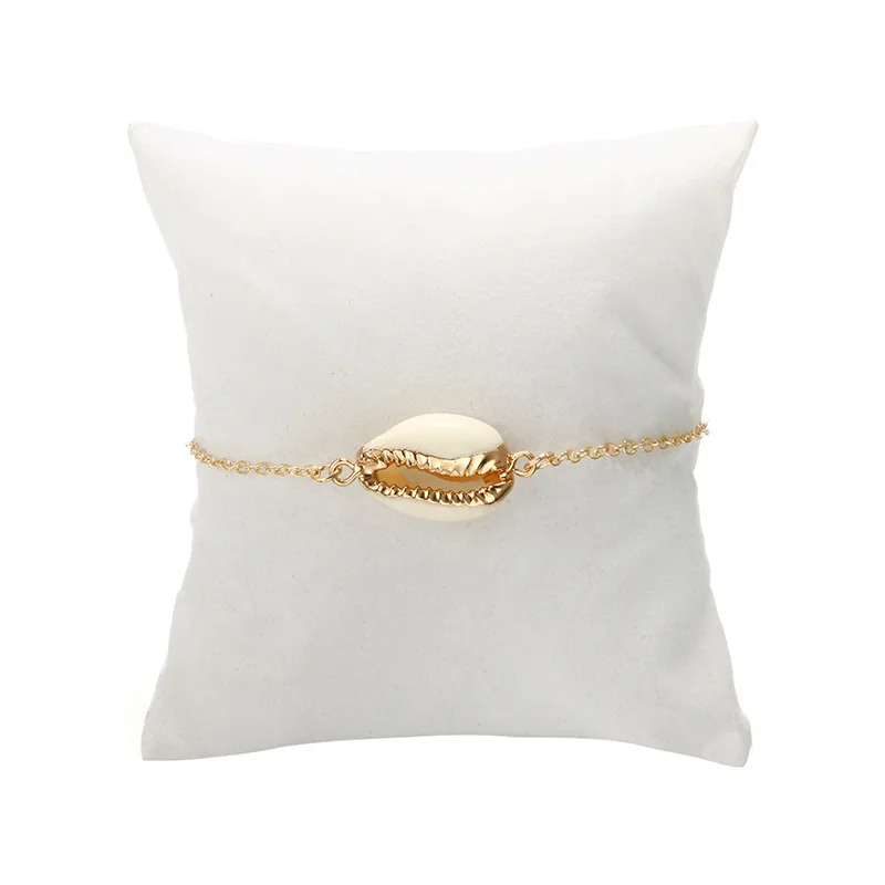 1 Pcs New Fashion Style Wholesale Gold Color Genuine Cowrie Shell Bracelet In Adjustable Fashionable Chain For Women | Украшения и