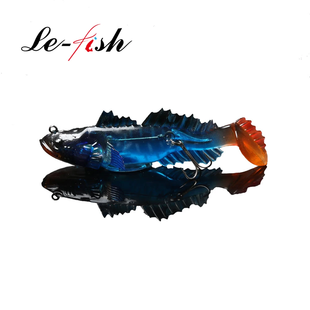Le Fish 2 шт. пакет мягкая свинцовая рыболовная приманка 11 см 40 г поддельные