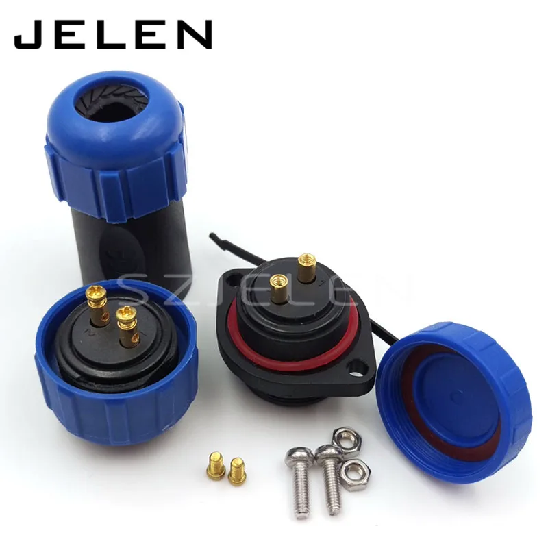 2 контактные Автомобильные Разъемы для электрических проводов SP21 штекер и