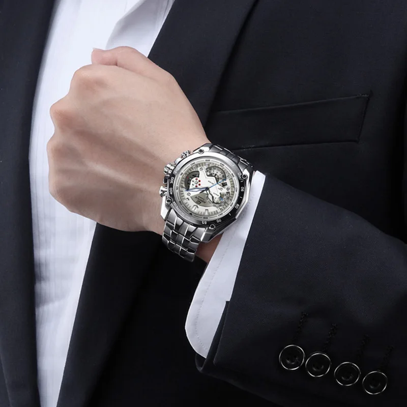 Новинка 2018 модные деловые часы Casio многофункциональные водонепроницаемые