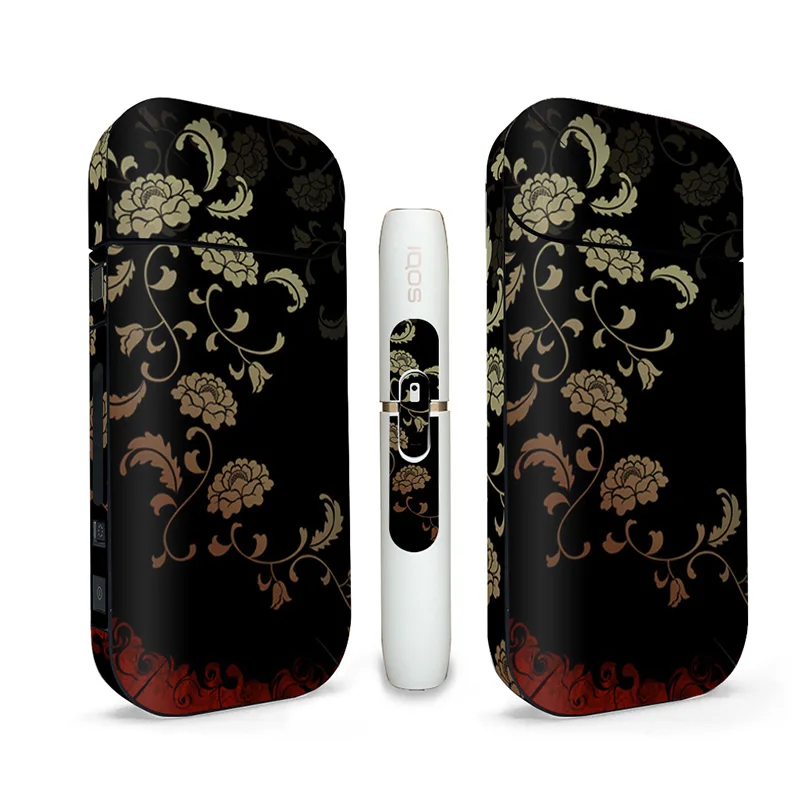 Цветочный дизайн для кожи IQOS электронных сигарет универсальная наклейка
