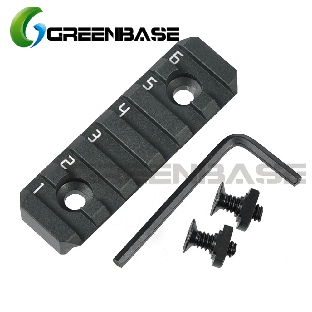 Greenbase MLOK рельсовая секция AR15 M4 M16 наручная защита прицел M lok Пикатинни 20 мм