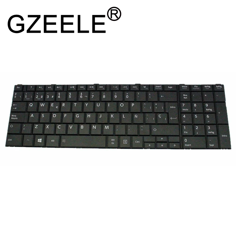 GZEELE Испанский SP Клавиатура для Toshiba Satellite C50 C50D C50-A C50-A506 C50D-A C55 C55T C55D C55-A C55D-A запчасти Teclado Черный