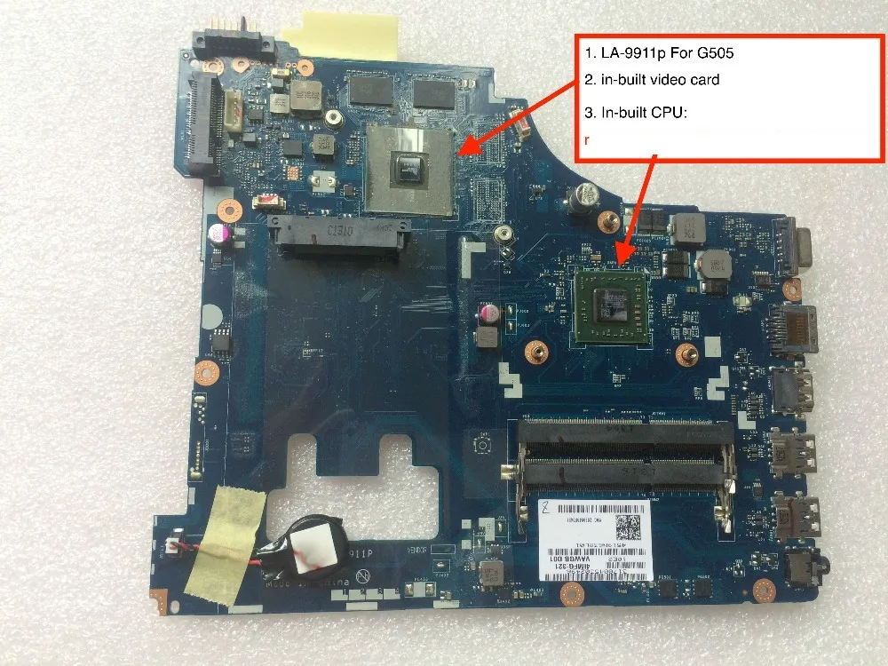 Бесплатная доставка новая материнская плата для Lenovo G505 ноутбука с видеокартой