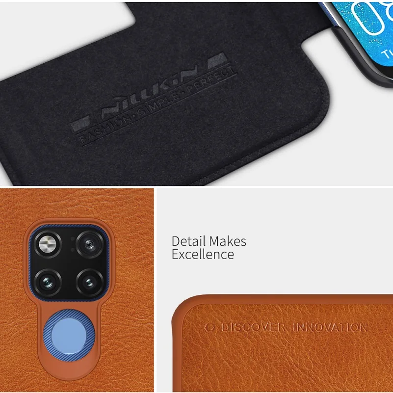 Чехол NILLKIN для huawei mate 20 x, 7,2 дюймов, винтажный, Qin, откидной Чехол, кошелек, искусственная кожа, PC, задняя крышка для huawei mate 20x, чехол