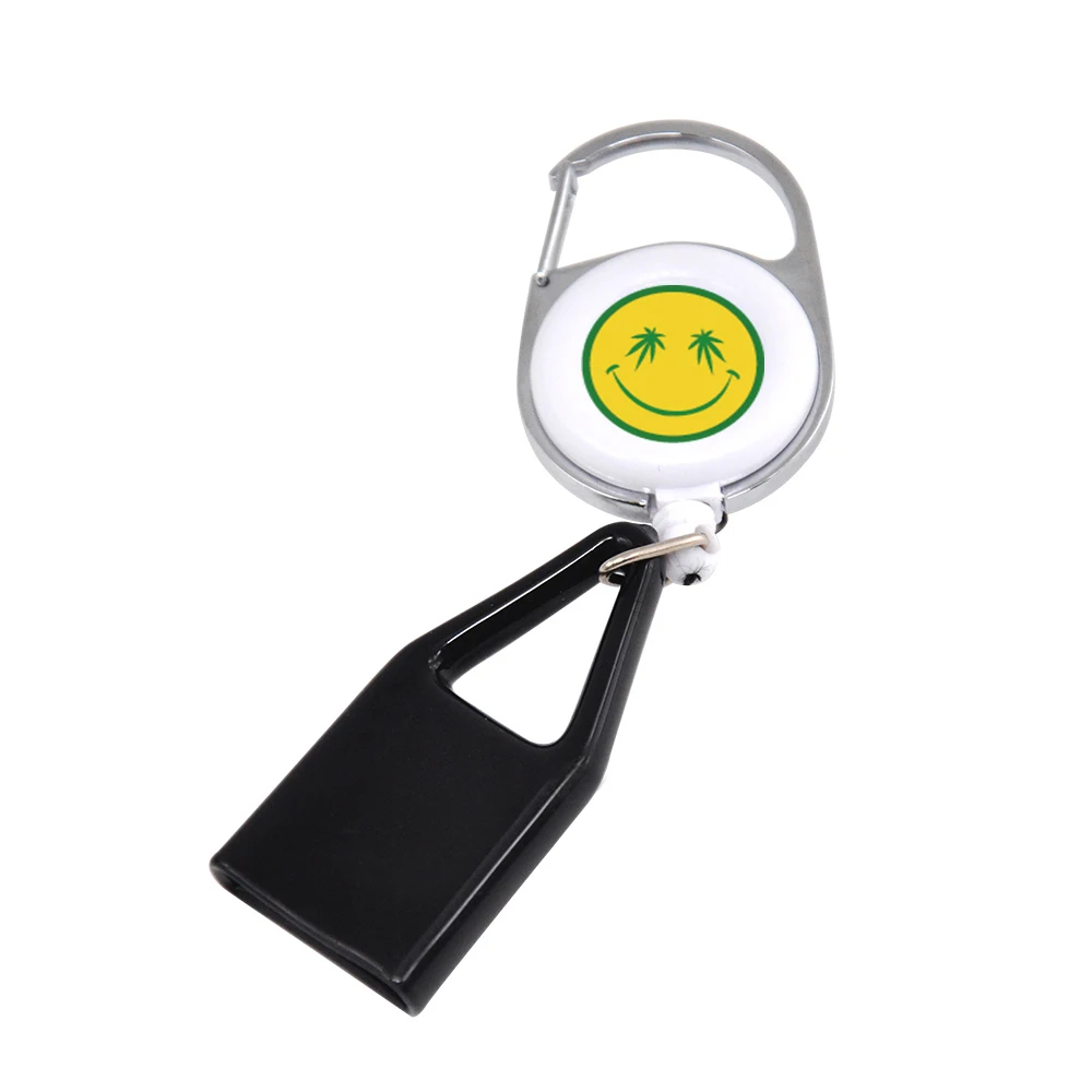 smile Белые наклейки силиконовые зажигалки крышка безопасный тайник клип брелок-зажигалка для ключей держатель безопасности держатель - Цвет: smile