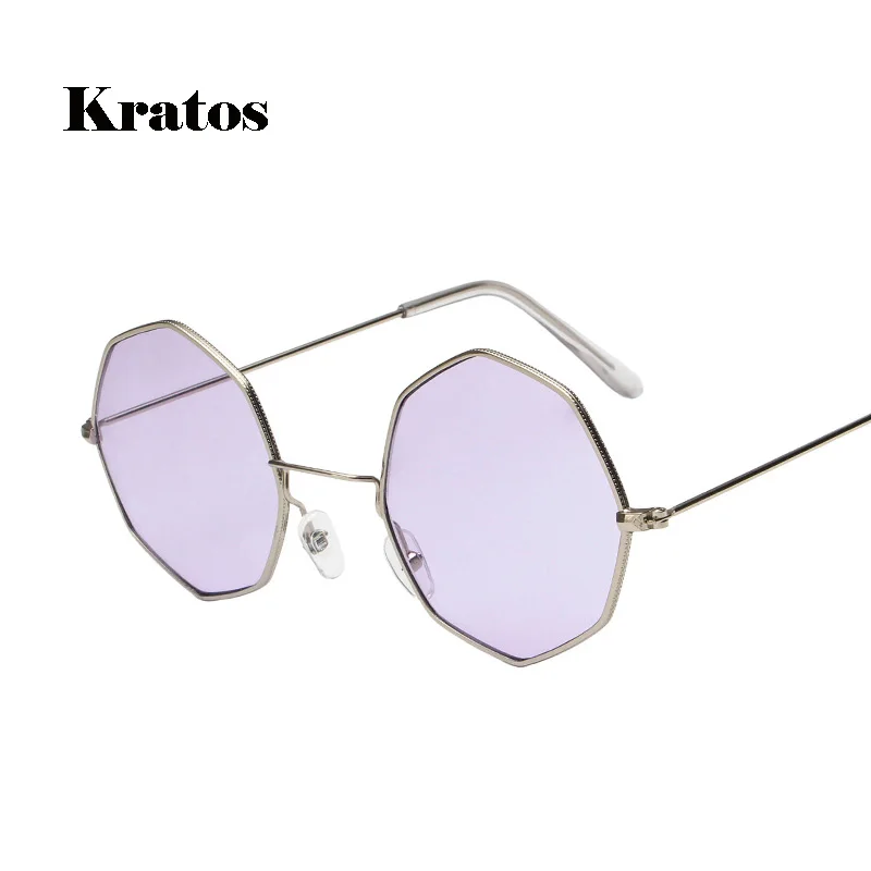 Kratos Brand Designer Sunglasses For Women Luxury Metal Eyewear Retro Vintage Mens Clear Sun Glass 2018 Octagon Shades Lunette | Аксессуары