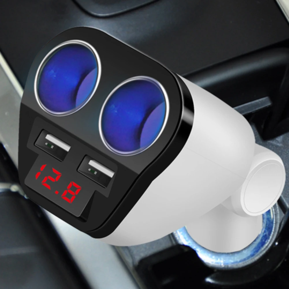 Socket Power Plug Universal Charger Cigarette Lighter Double Splitter Mini Auto Adapter Durable ABS Accessories Dual USB 12V 24V |