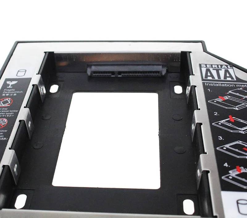 Универсальный вторичный накопитель HDD 2017 года выпуска 12,7 мм 2,5 дюймовый SATA 3.0 корпус SSD для жесткого диска с индикатором LED для ноутбуков CD-ROM.