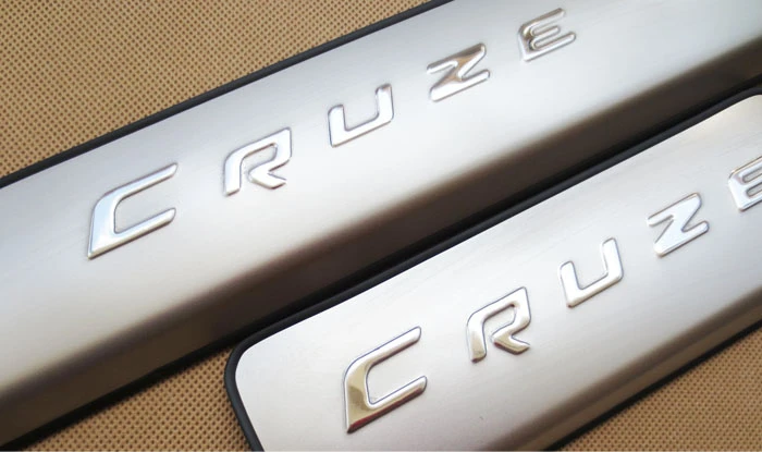 Накладка на порог из нержавеющей стали для chevrolet cruze 2009 10 11-13, Накладка на порог автомобиля, накладка на педаль
