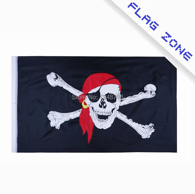 Большой Череп скрещенные кости пиратский флаг Jolly Roger красная Кепка полиэстер 5*3