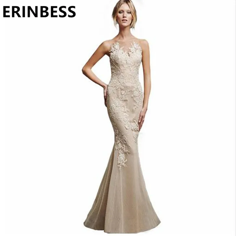 Vestido De Festa 2020 Новое поступление элегантное платье Русалка с открытой спиной для