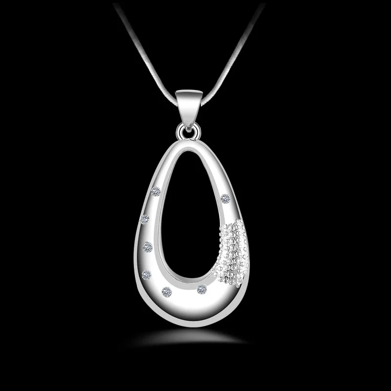 Ожерелье OMHXZJ из серебра 925 пробы с фианитом AAA | Украшения и аксессуары