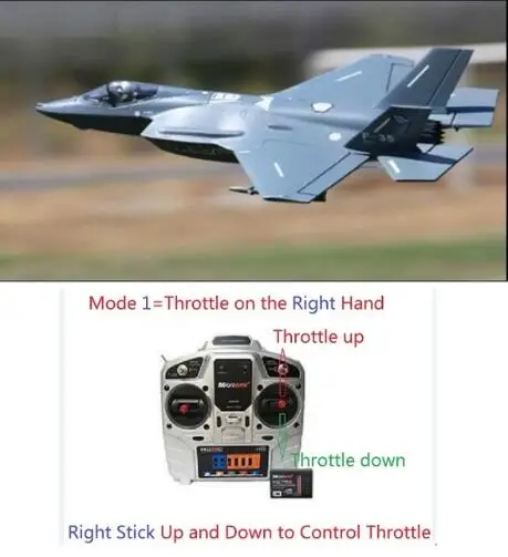 Радиоуправляемый летательный аппарат F35 50 мм самолет с дистанционным