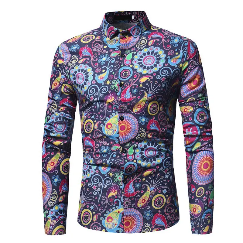 NIBESSER Clothing 2019 Autumn Fashion Shirts Male Cotton Slim Fit Turn-Down Dress Shirt Men Long Sleeve Patchwork 5XL | Мужская одежда