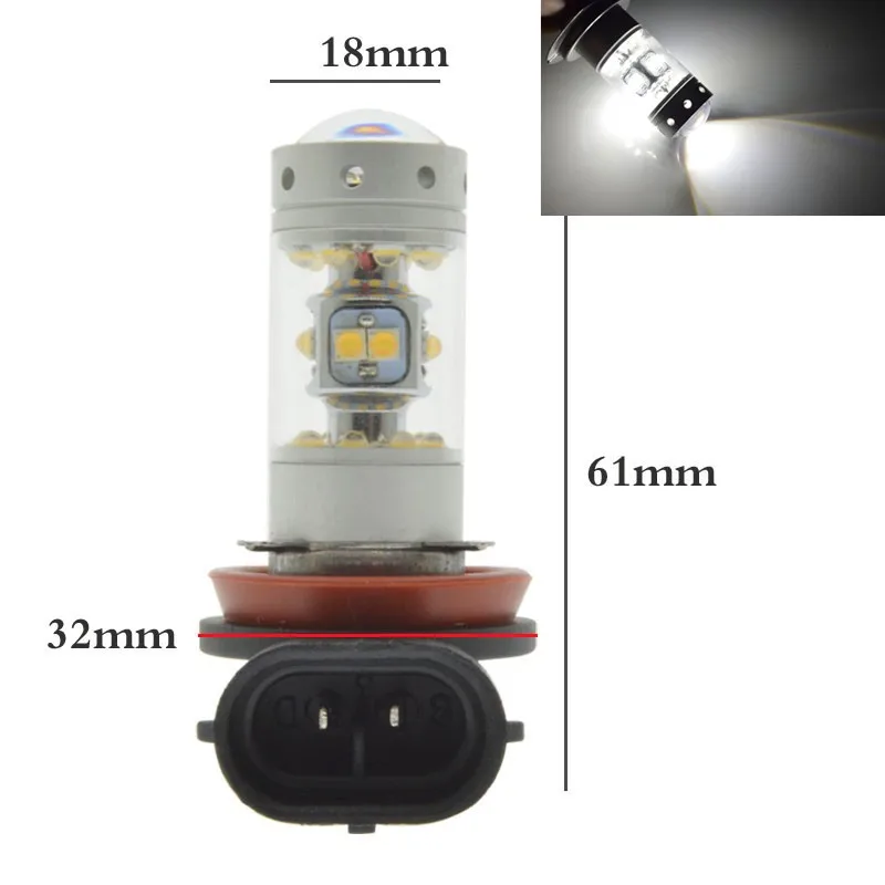 Комплект из 2 предметов белый 80 Вт 9005 HB3 для детей возрастом от 12V-24v Авто
