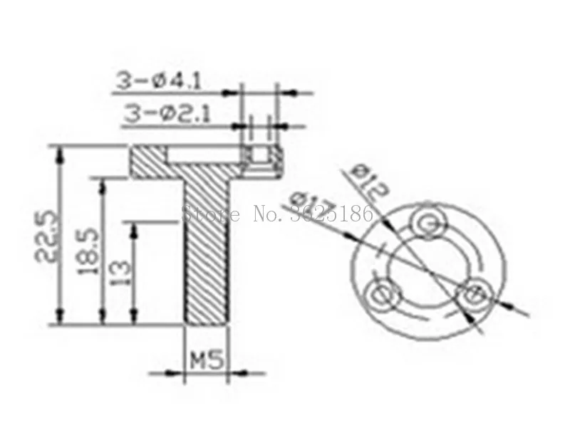 CNC алюминиевая стандартная крышка Prop Adapter CW CCW 5 мм M5 для двигателя Sunnysky X2212