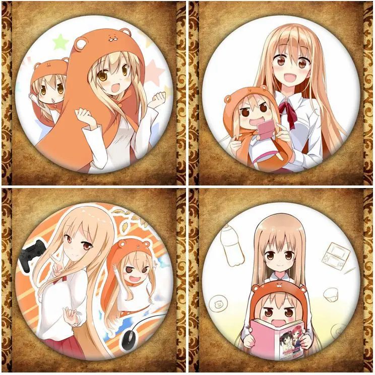 Модный значок из аниме Himouto Умару Чан японская мультяшная фигурка круглая