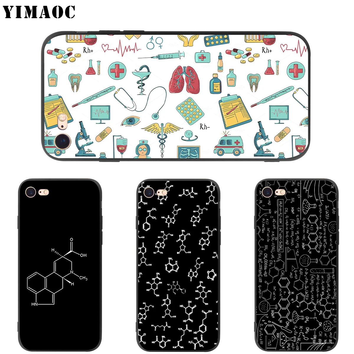 YIMAOC биология и химия мягкий чехол для Apple iPhone SE 2020 5 5s 6 6s 7 8 Plus XR X Xs 11 12 Pro Max mini |