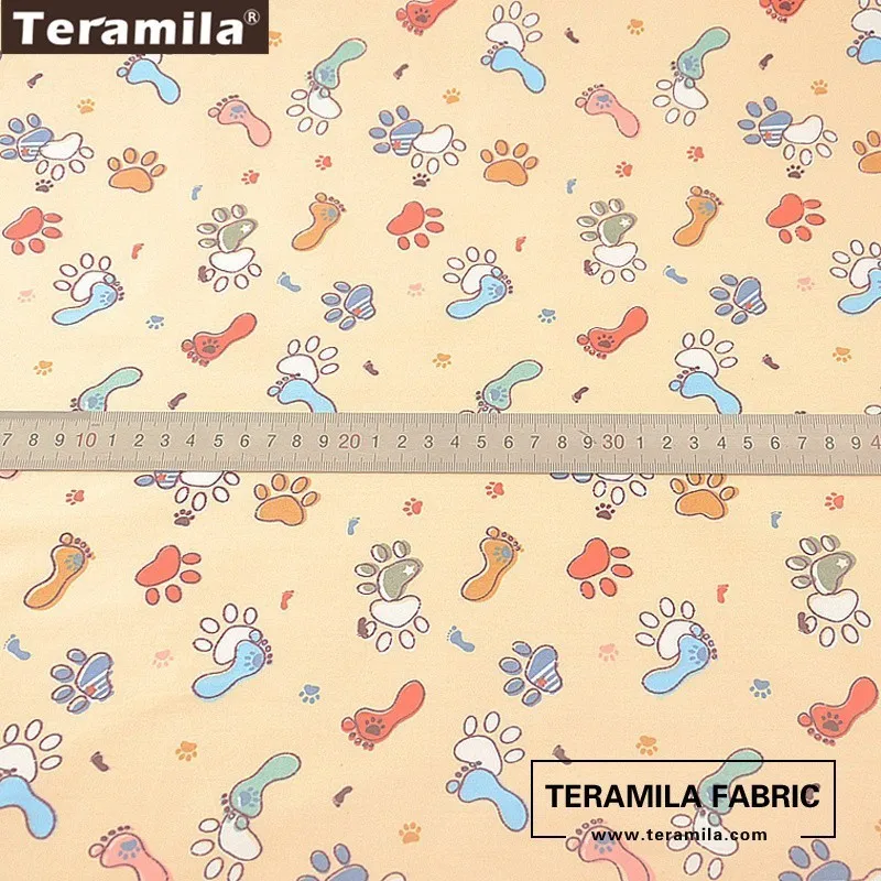 Teramila 100% хлопчатобумажная ткань Telas мягкий толстый плотный материал для квилтинга