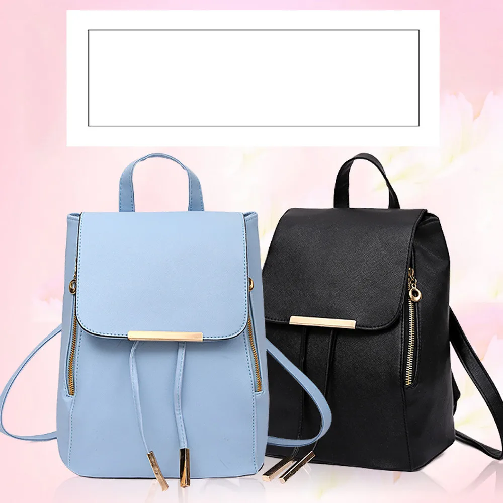 Aelicy 2 PCS/SET bags for women 2018 PU Leather Backpack Hot sale School Bags Teenagers Famous Brand Backpacks | Багаж и сумки