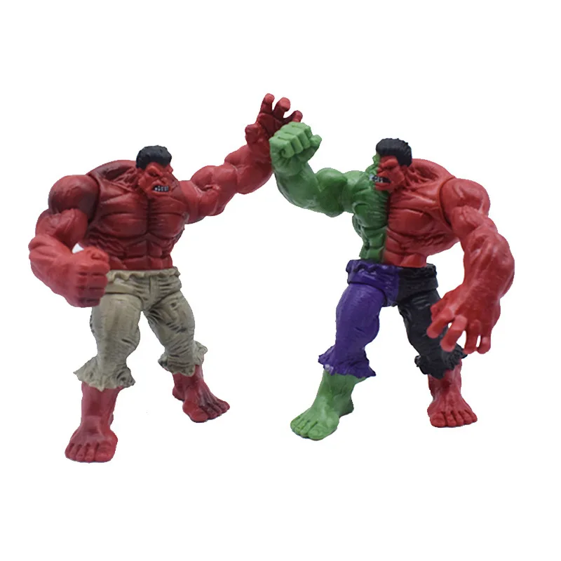 4 шт./лот Marvels Hulk Модель дисплея кукла Фигурка игрушка Красный Зеленый Синий Халк