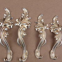 2pcs shabby chic dresser drawer pulls handles antique silver french country kitchen cabinet handle cc 96mm 128mm