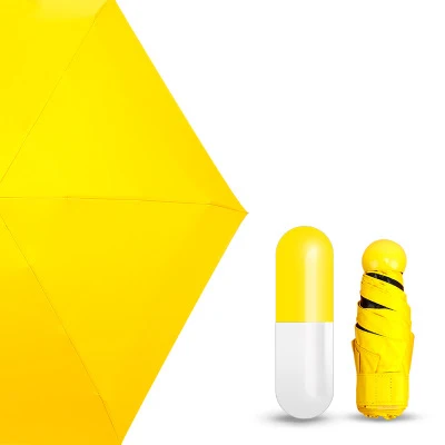 Umbrella -capsule B FUNBAKY 8 цветов 5 складной непродуваемый складной капсула маленький мини Зонт Карманный УФ Дождь женский светильник для защиты от солнца - Цвет: Umbrella -capsule B