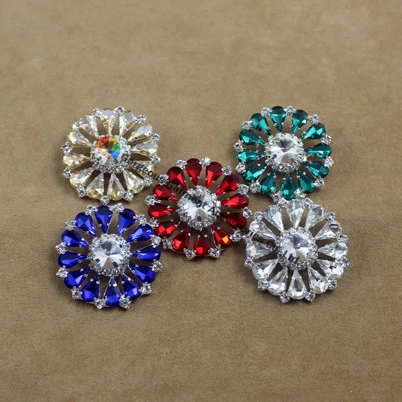 10 шт. 32 мм 42 мм|buttons clear|rhinestone buttonsround rhinestone button |