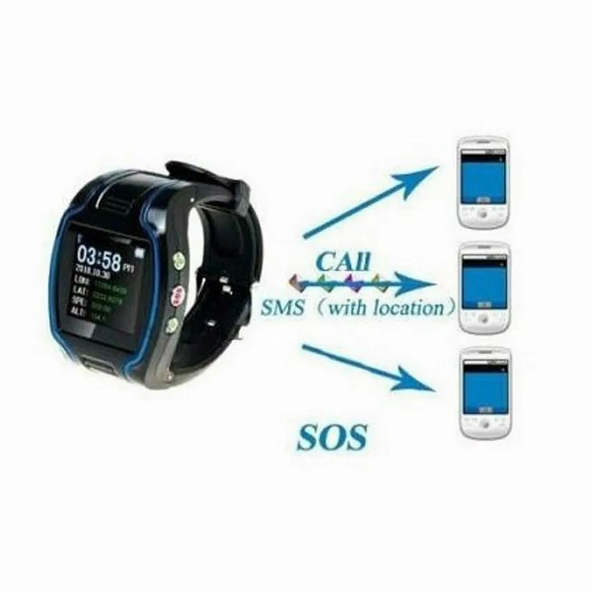 Новый четырехдиапазонный умного человека TK109 GPS смотреть Tracker отслеживания