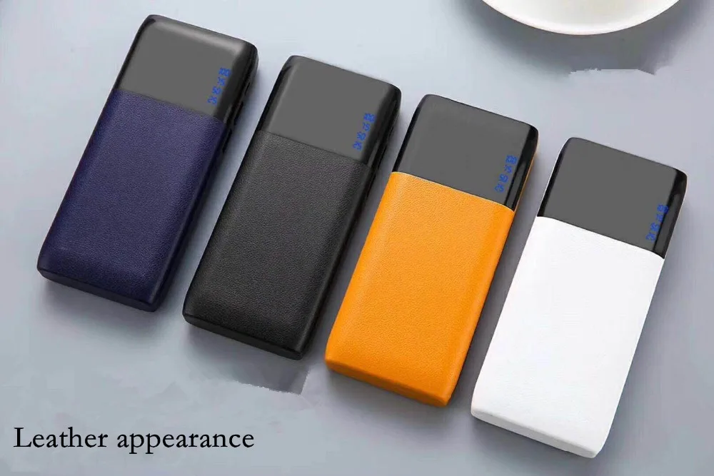Power bank 20000 mAh Универсальный ультра тонкий светодиодный Банк питания Портативный