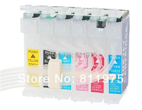 T0801-T0806 чернильный картридж ciss для epson R265 R360 R285 RX585 RX685 RX560 PX700W PX710W PX800FW PX810FW PX650 PX50 |