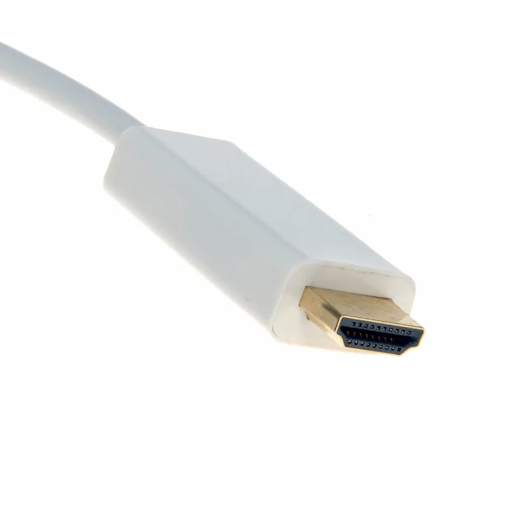 Kebidumei 2021 оптовая продажа 1 8 м 3 Thunderbolt мини порт дисплея DP к HDMI совместимый штекер