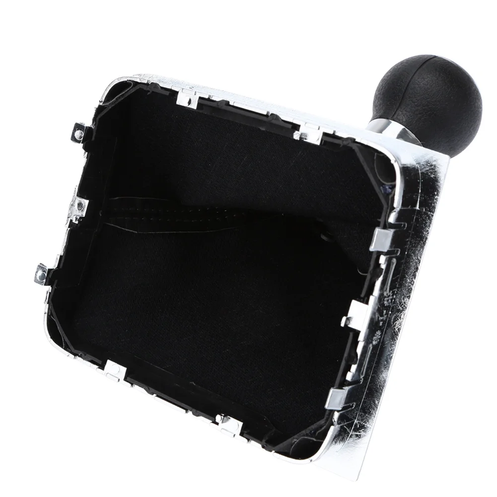 KKmoon 6 скоростей головка переключения передач Черная ручка Boot Gaiter рамка для Volkswagen