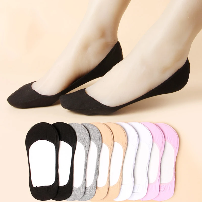 20pcs=10pairs/lot Women Invisible Cotton Socks Summer Girl Women's Boat Socks Ukraine Ankle Socks for Woman Thin Sock Slippers