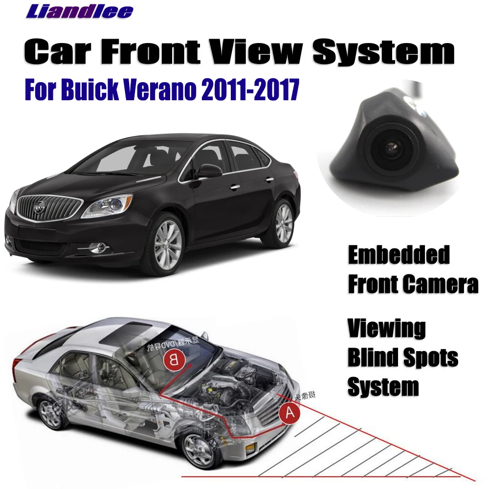 Liandlee Авто фронтальная камера для Buick Verano 2011-2017 2012 2013 2014 Логотип встроенный (не