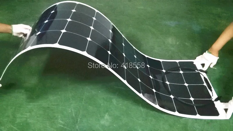 Полугибкая солнечная панель 140 Вт моно кристаллическая Гибкая батарея с 23%