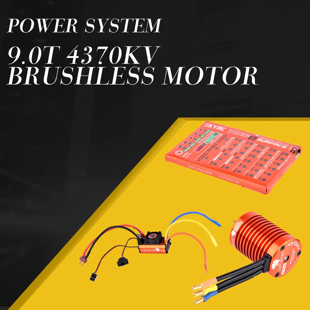 SKYRC 4370KV 9 0 T бесщеточный двигатель 60A ESC Леопардовый электромагнитный набор для 1/10