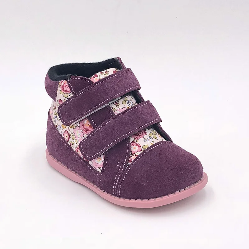 Purple Tipsietoes/Новинка года; зимняя детская обувь; кожаные и тканевые Ботинки martin; Детские зимние модные кроссовки для мальчиков и девочек; Chaussure Fille - Цвет: Purple