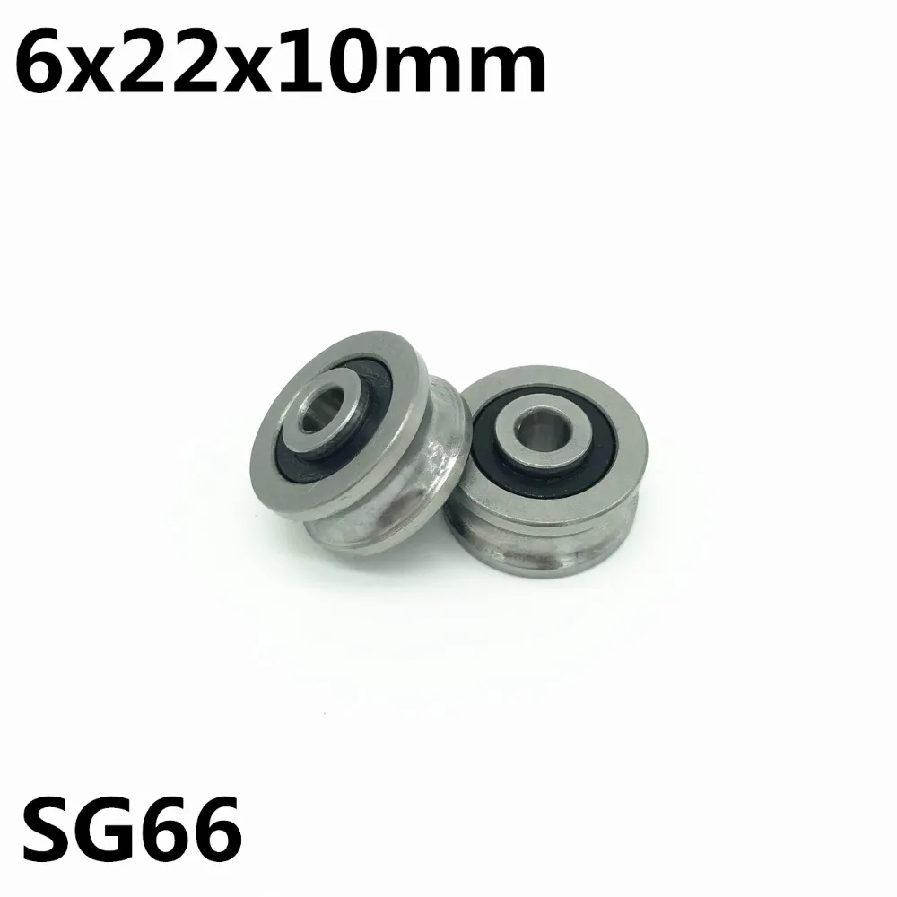 10 шт. SG66 U радиальный подшипник 6x22x10 мм двухрядный герметичный шарикоподшипник