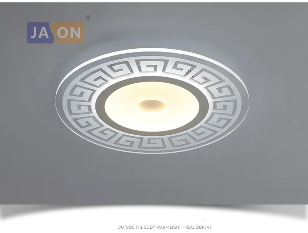 LED Китайские Железные акриловые круглые 5 см тонкий Светодиодные Лампы.Светодиодные Светильники.Люстры Потолочные.Светильники Потолочные Светильники.Потолочный Светильник.Освещение Для Столовой, Фойе и Спальни
