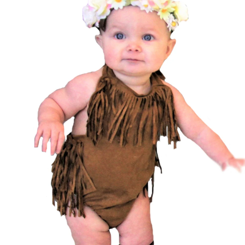 Летний детский комбинезон с бахромой 2017 комбинезоны без рукавов открытой спиной
