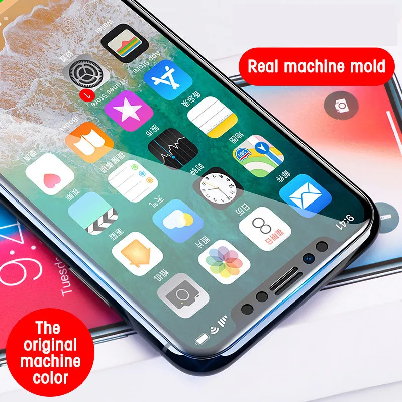 Закаленное 3d стекло с полным покрытием для iPhone 12 mini 11 Pro X XS MAX XR SE 2020 7 8 6 6s Plus