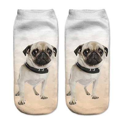Cute Socks 90150 1 пара забавных 3D носков женские носки фантазийные Полиэстеровые милые носки Харадзюку с принтом собак новое поступление - Цвет: Cute Socks 90150