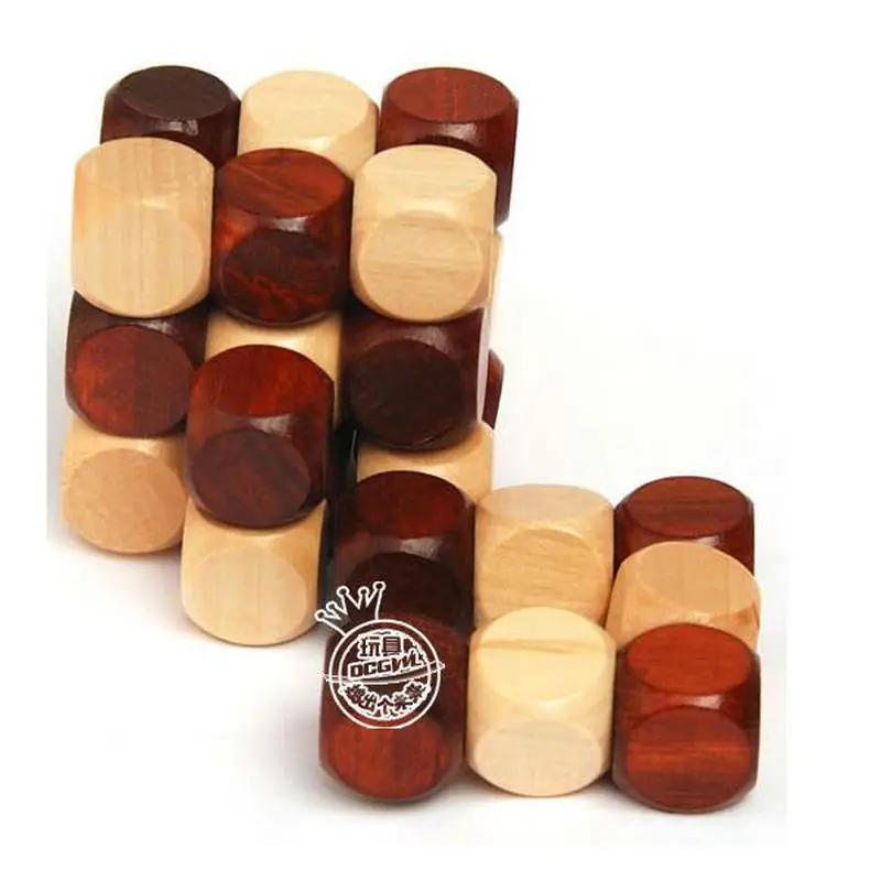 Бесплатная доставка 2 шт Деревянный взрослый интеллект сборка Детский