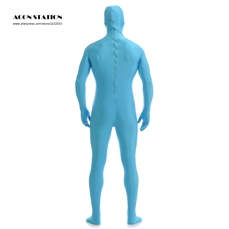 Zentai полный костюм кожи Комбинезон Костюмы на Хэллоуин взрослый комбинезон по