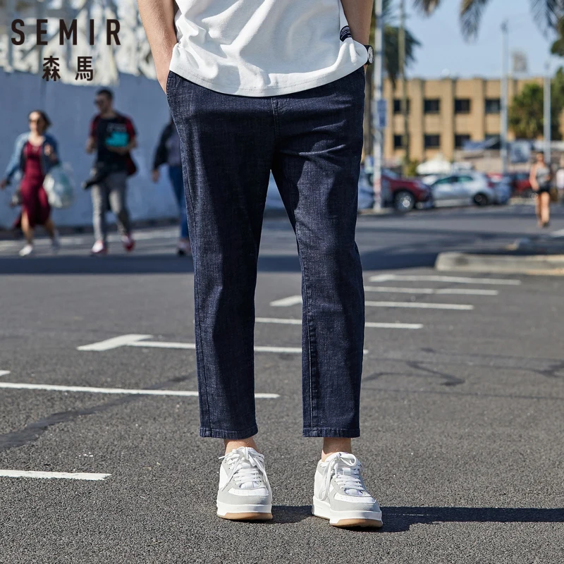SEMIR джинсы мужские 2019 летние новые эластичные удобные штаны для пробежек