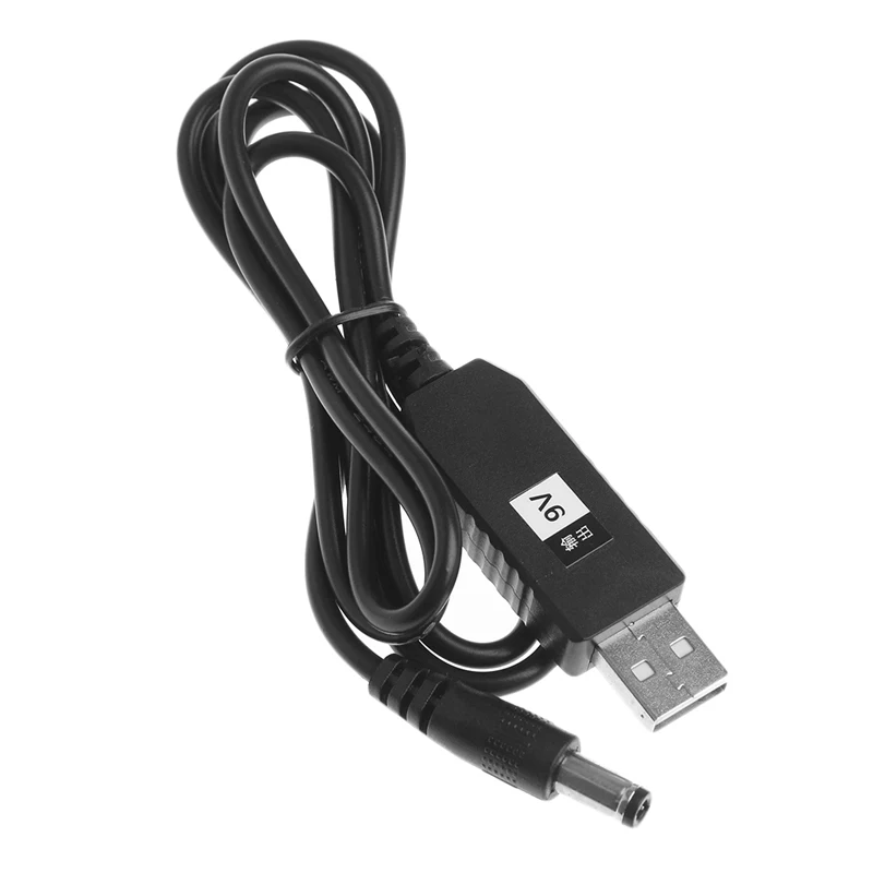 USB DC 5V DC/DC 9V 2,1x5,5 мм Мужской повышающий конвертер Кабель-адаптер для беспроводной маршрутизатор
